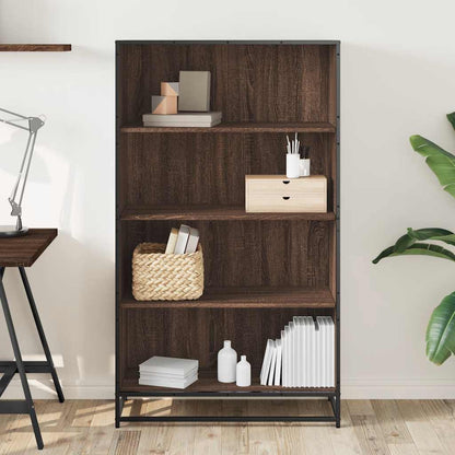 Bookcase Brown Oak 80.5x35x139 cm Engineered Wood