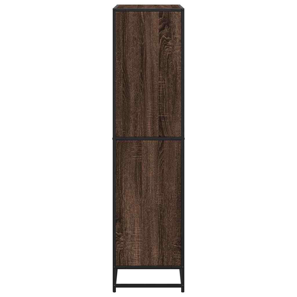 Bookcase Brown Oak 80.5x35x139 cm Engineered Wood