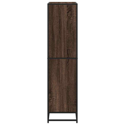 Bookcase Brown Oak 80.5x35x139 cm Engineered Wood