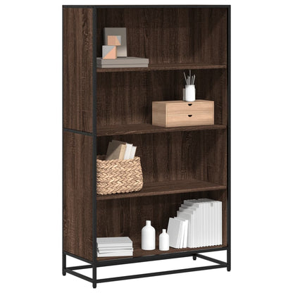 Bookcase Brown Oak 80.5x35x139 cm Engineered Wood