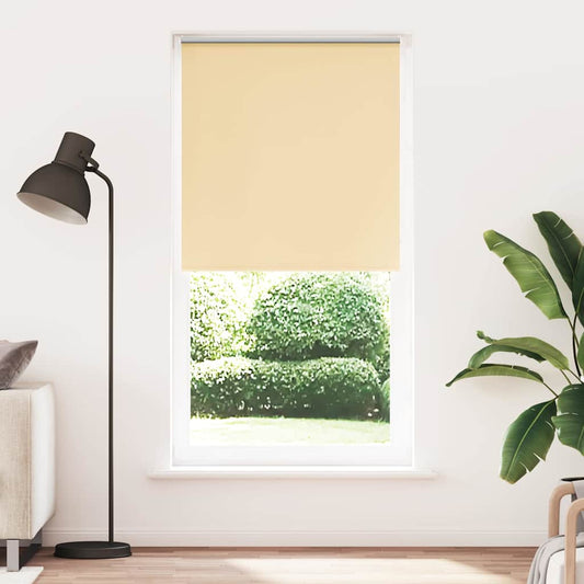 Roller Blind Blackout Beige 95x210 cm Fabric Width 90.7 cm Polyester