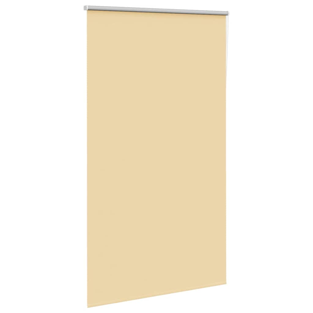 Roller Blind Blackout Beige 140x210 cm Fabric Width 136.6 cm Polyester