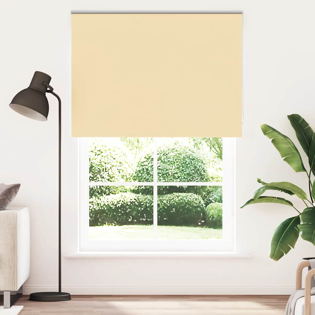 Roller Blind Blackout Beige 165x230 cm Fabric Width 161.6 cm Polyester