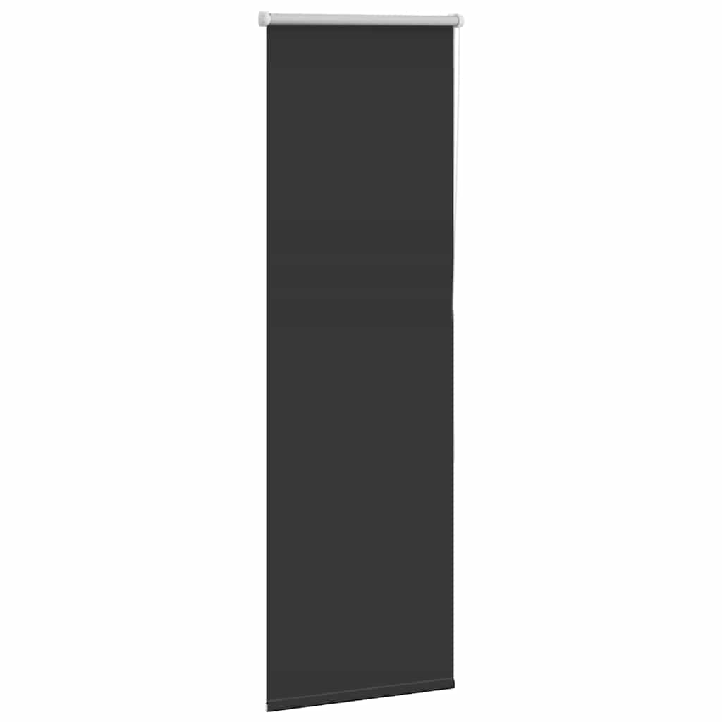 Roller Blind Blackout Black 60x130 cm Fabric Width 55.7 cm Polyester