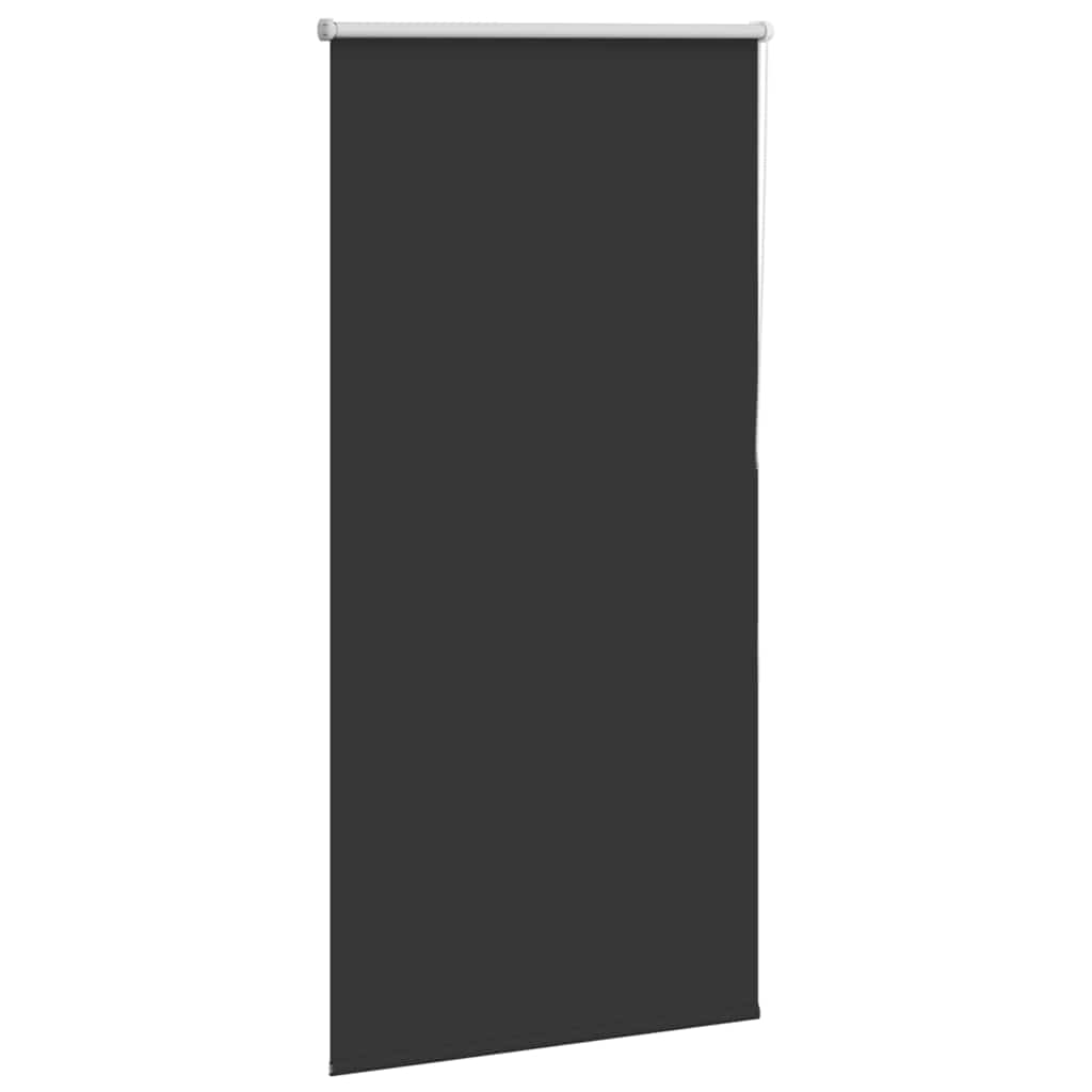 Roller Blind Blackout Black 85x130 cm Fabric Width 80.7 cm Polyester