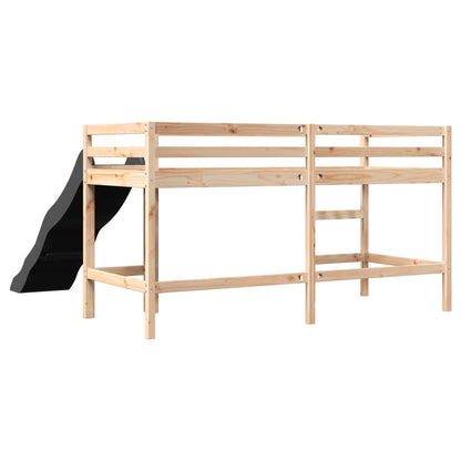 Kids' Loft Bed without Mattress 80x200 cm Solid Wood Pine