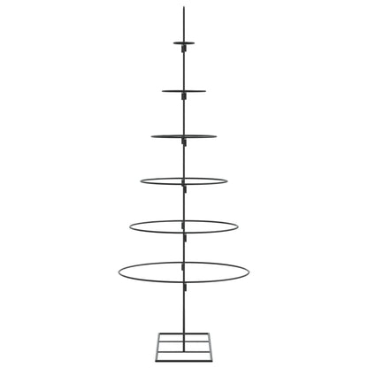 Metal Christmas Tree for Decoration Black 150 cm