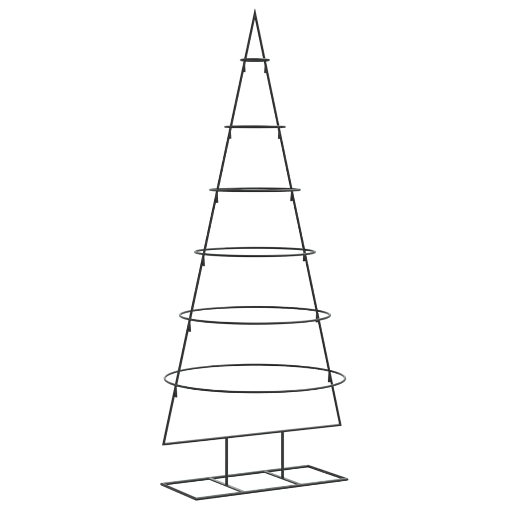 Metal Christmas Tree for Decoration Black 150 cm