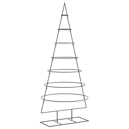 Metal Christmas Tree for Decoration Black 180 cm