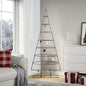 Metal Christmas Tree for Decoration Black 180 cm