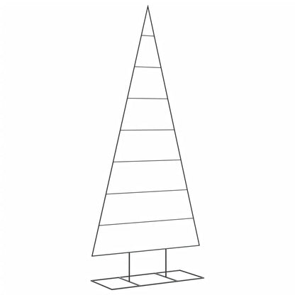 Metal Christmas Tree for Decoration Black 210 cm