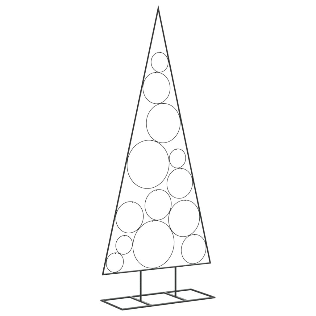 Metal Christmas Tree for Decoration Black 150 cm