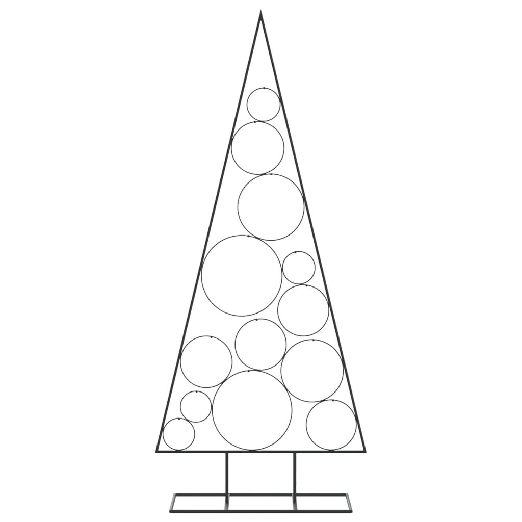 Metal Christmas Tree for Decoration Black 150 cm