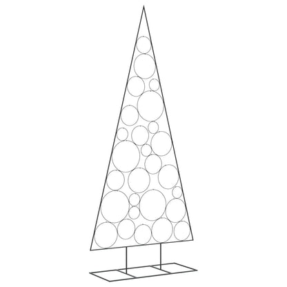 Metal Christmas Tree for Decoration Black 210 cm