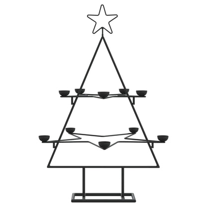 Metal Christmas Tree for Decoration Black 75 cm