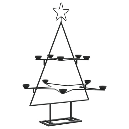 Metal Christmas Tree for Decoration Black 75 cm