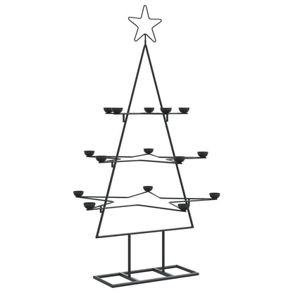 Metal Christmas Tree for Decoration Black 105 cm