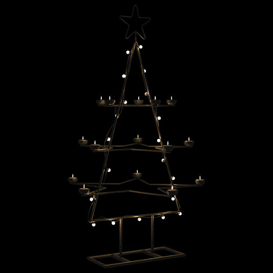 Metal Christmas Tree for Decoration Black 105 cm