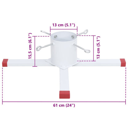 Christmas Tree Stand White 61x61x15.5 cm