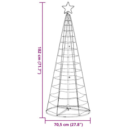 Christmas Tree Light Cone 200 LEDs Warm White 182 cm