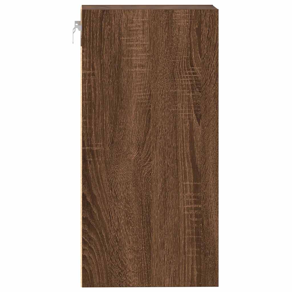 Hanging Cabinet Brown Oak 20x29.5x60 cm Engineered Wood