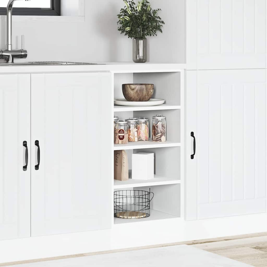 Bottom Cabinet White 40x44.5x81.5 cm Engineered Wood