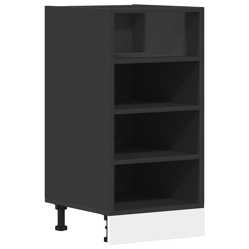 Bottom Cabinet Black 40x44.5x81.5 cm Engineered Wood