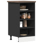 Bottom Cabinet Black 40x44.5x81.5 cm Engineered Wood