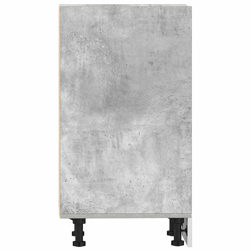 Bottom Cabinet Concrete Grey 40x44.5x81.5 cm Engineered Wood