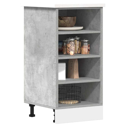 Bottom Cabinet Concrete Grey 40x44.5x81.5 cm Engineered Wood