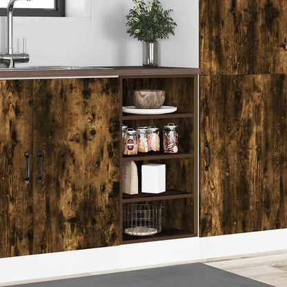 Bottom Cabinet Smoked Oak 40x44.5x81.5 cm Engineered Wood