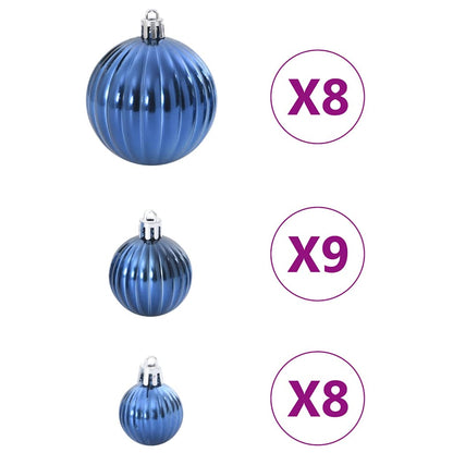 Christmas Baubles 100 pcs Blue Ø3/4/6 cm