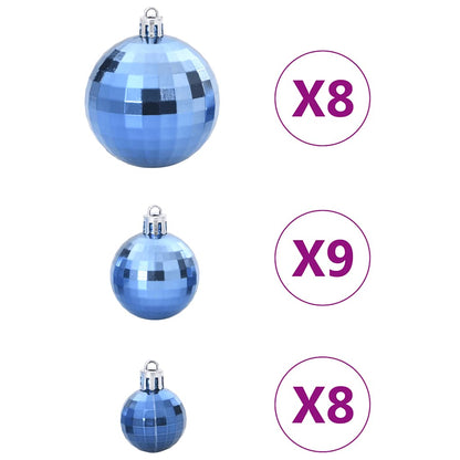 Christmas Baubles 100 pcs Blue Ø3/4/6 cm