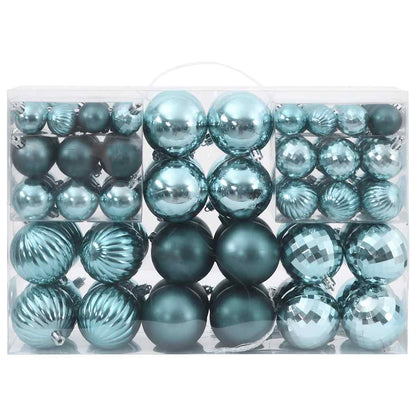 Christmas Baubles 100 pcs Green Ø3/4/6 cm