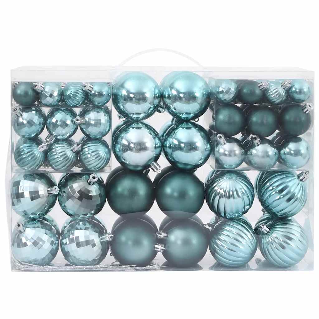 Christmas Baubles 100 pcs Green Ø3/4/6 cm