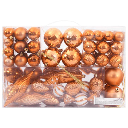 Christmas Baubles 98 pcs Copper Ø3/4/6 cm