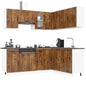 11 Piece Kitchen Cabinet Set Kalmar Smoked Oak Engineered Wood