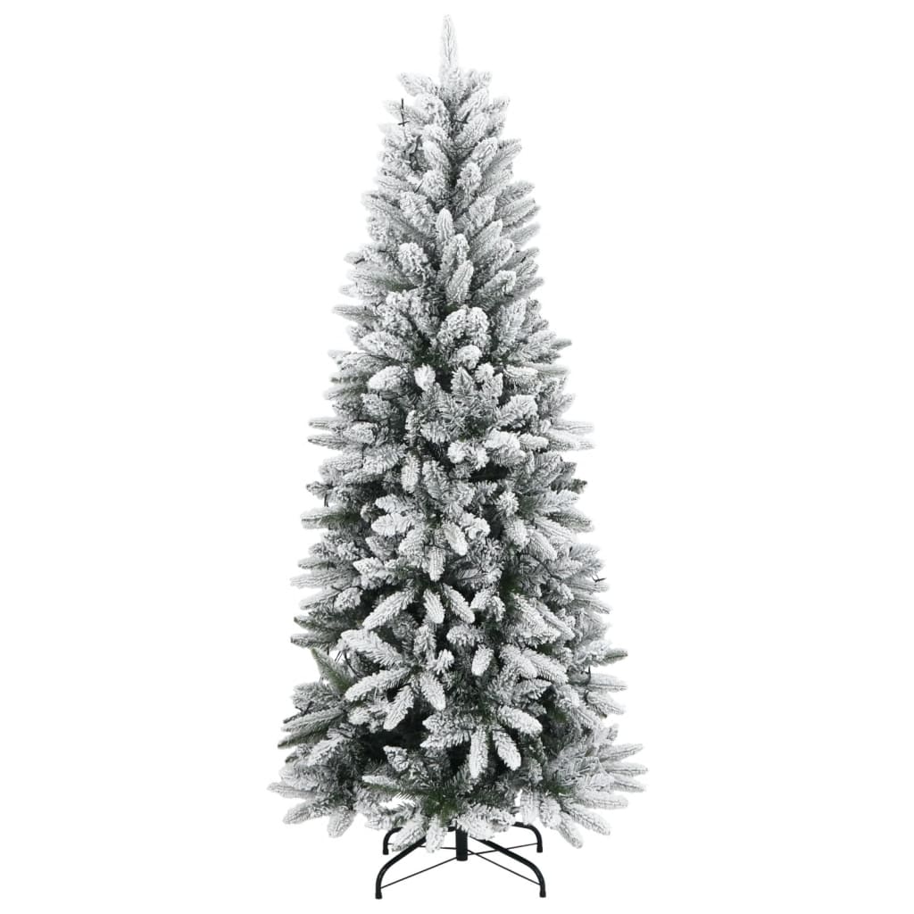 Artificial Christmas Tree 150 LEDs and Flocked Snow 150 cm