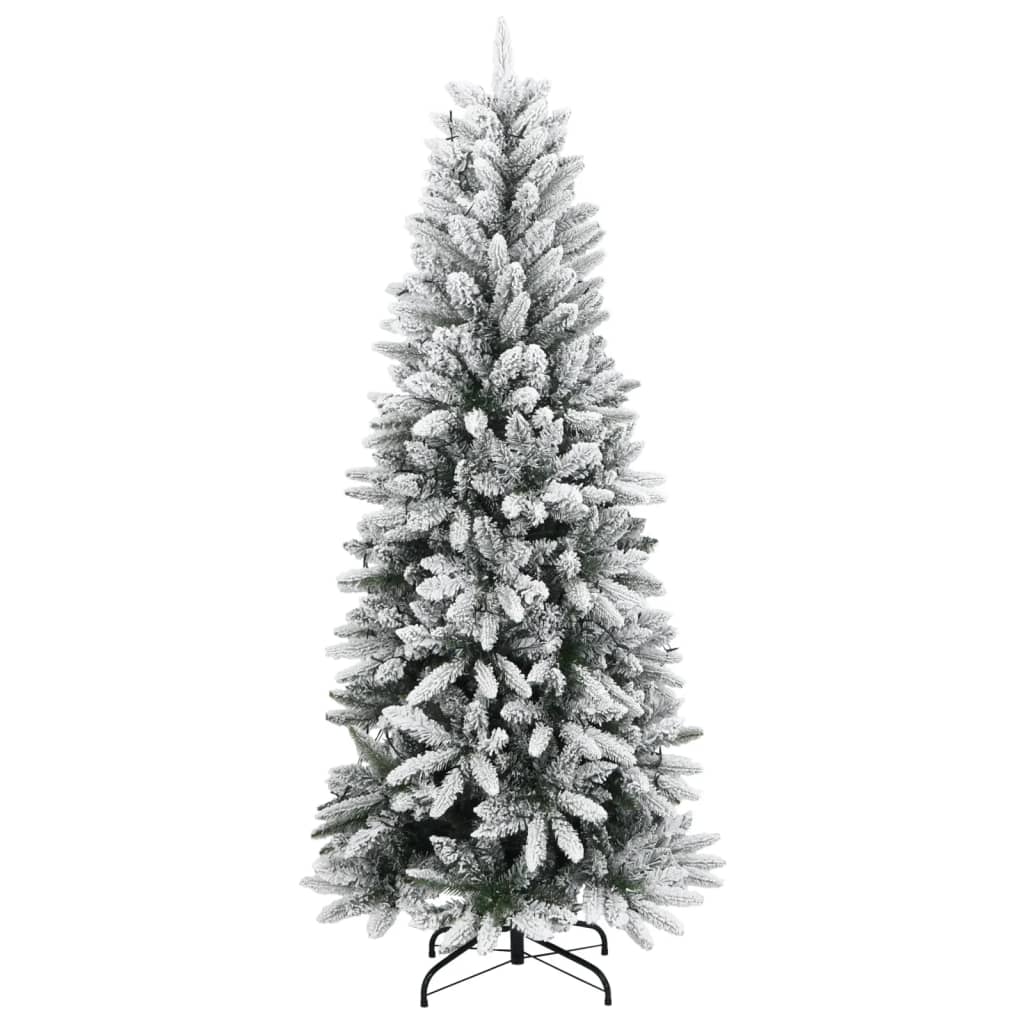 Artificial Christmas Tree 300 LEDs and Flocked Snow 210 cm