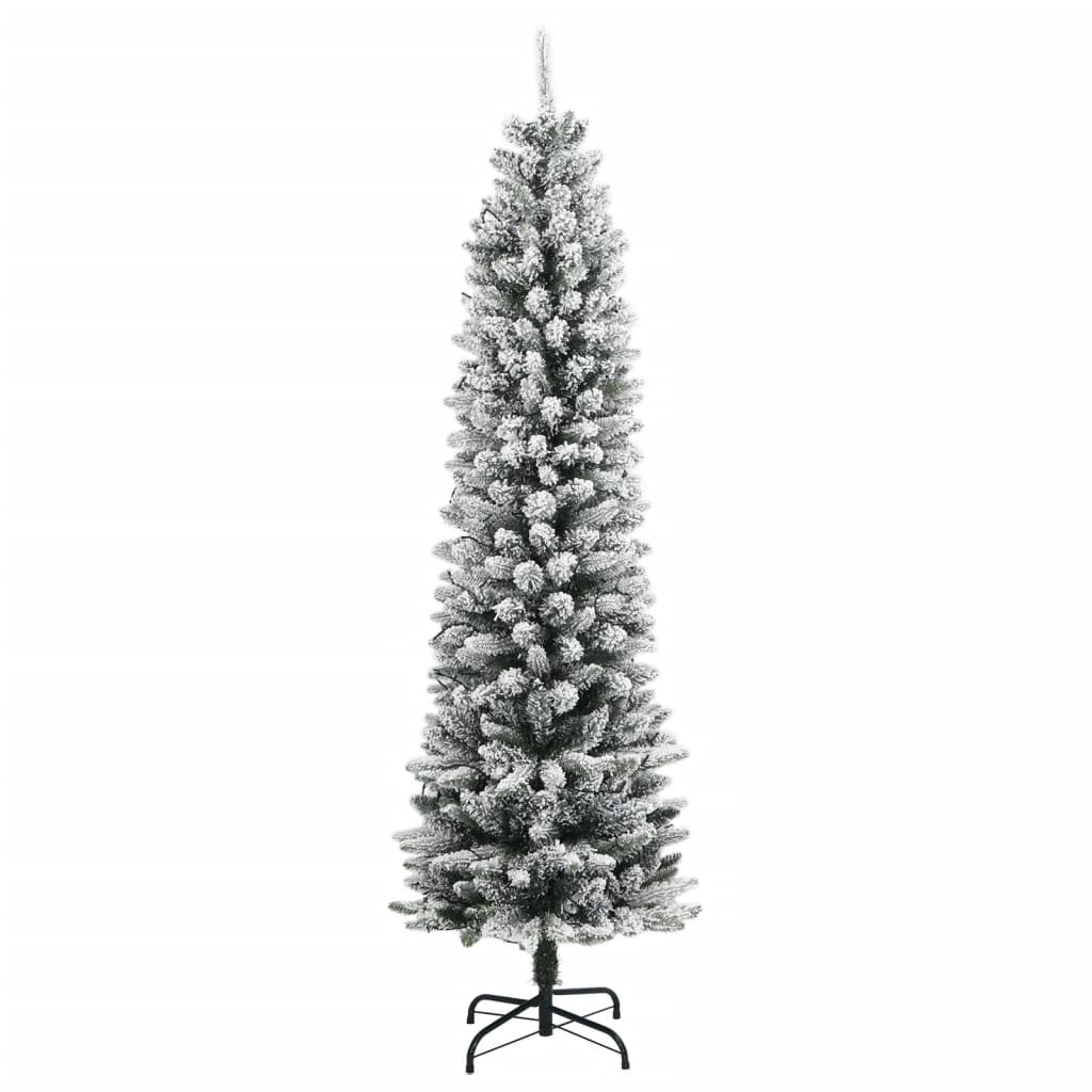 Artificial Christmas Tree 150 LEDs and Flocked Snow 150 cm