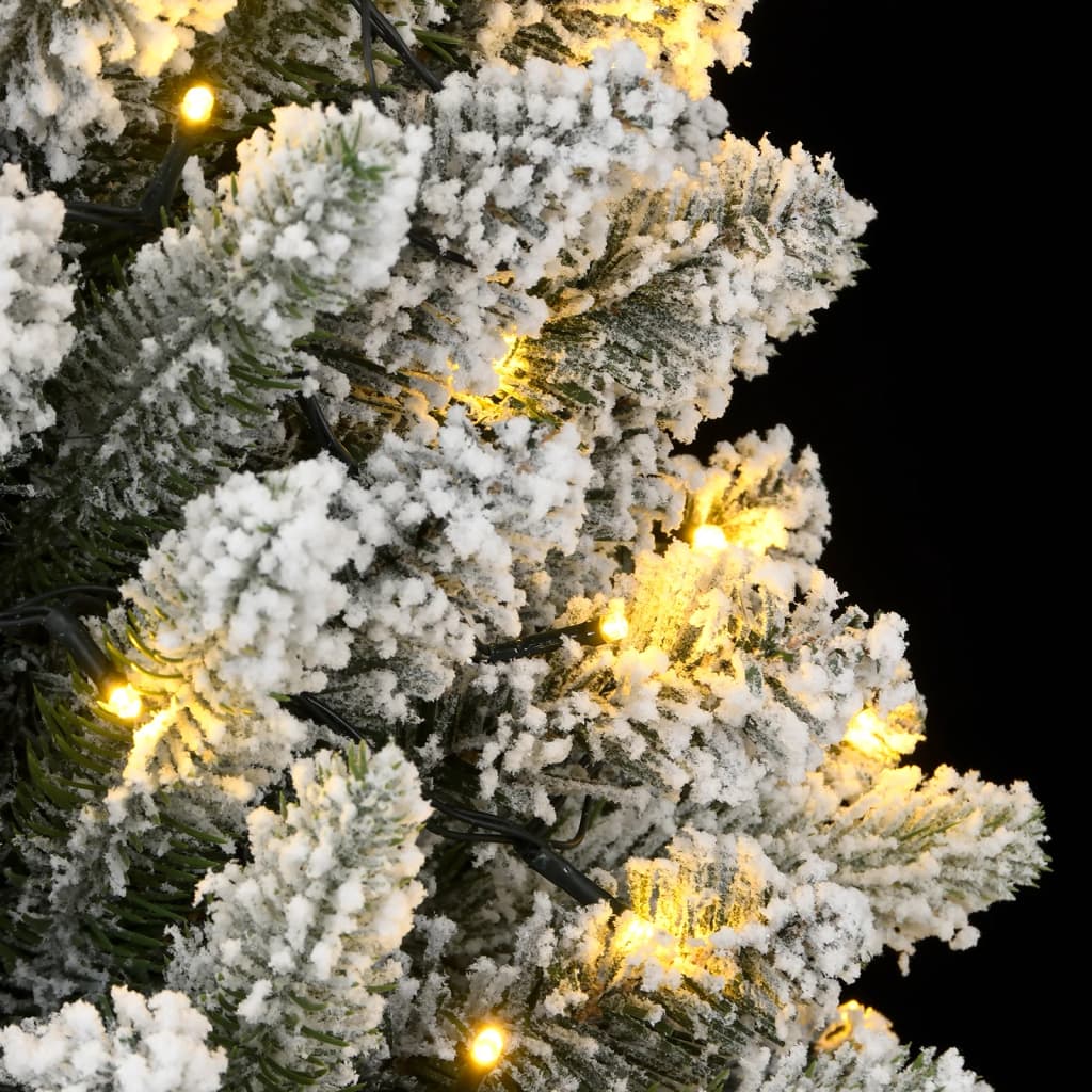 Artificial Christmas Tree 300 LEDs and Flocked Snow 210 cm