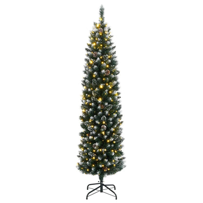 Artificial Slim Christmas Tree 150 LEDs 150 cm