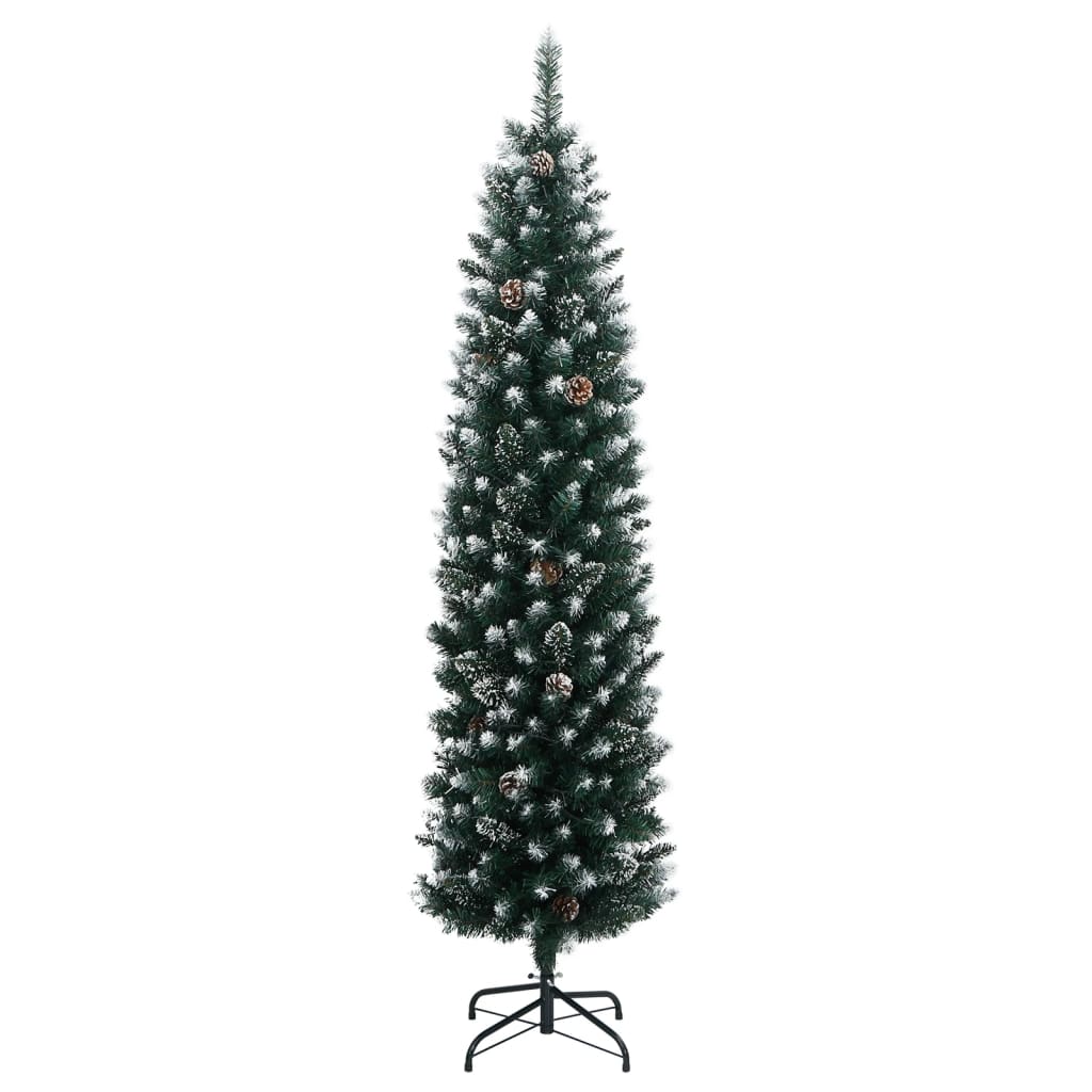 Artificial Slim Christmas Tree 300 LEDs 240 cm