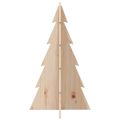 Wooden Christmas Tree for Decoration 80 cm Solid Wood Pine