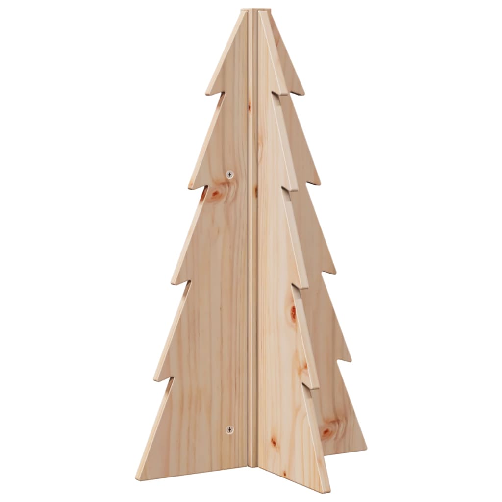 Wooden Christmas Tree for Decoration 69.5 cm Solid Wood Pine