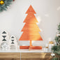 Wooden Christmas Tree for Decoration Wax Brown 80 cm Solid Wood Pine