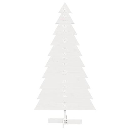 Wooden Christmas Tree for Decoration White 180 cm Solid Wood Pine