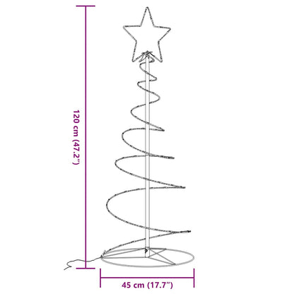 Christmas Tree Light Cone 80 LEDs Warm White 120 cm