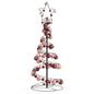 Christmas Tree Light Cone with Baubles 80 LEDs Warm White 120 cm