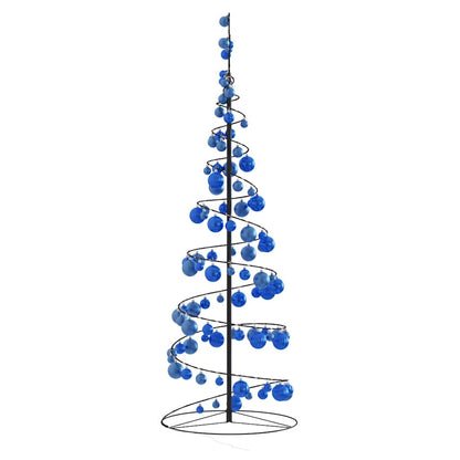 Christmas Tree Light Cone with Baubles 100 LEDs Warm White 150 cm